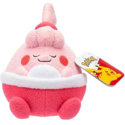 Pokémon Pokemon Plush 12 cm Sleeping Happiny red/pink Official stuffed toy for children 2+ years Pokémon Pokemon Plush 12 cm Sleeping Happiny red/pink Official stuffed toy for children 2+ years