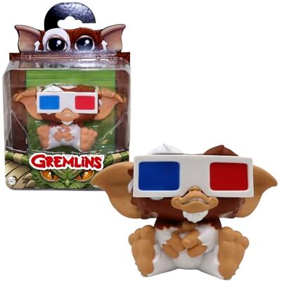 Bizak Gremlins vinylfigur 10 cm Gizmo med 3D-glasögon, samlarobjekt, styv docka, officiell produkt, 6 samlarmodeller, för fans och barn från 5 år (63246594-3) Bizak Gremlins vinylfigur 10 cm Gizmo med 3D-glasögon, samlarobjekt, styv docka, officiell produkt, 6 samlarmodeller, för fans och barn från 5 år (63246594-3)