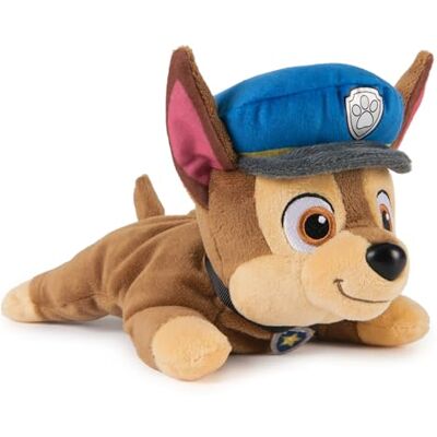 PAW PATROL GUND Chase Plush, officiell lounging Chase plyschleksak, vikt fylld djur, sensorisk leksak för åldrar 1 och upp, 8 tum PAW PATROL GUND Chase Plush, officiell lounging Chase plyschleksak, vikt fylld djur, sensorisk leksak för åldrar 1 och upp, 8 tum