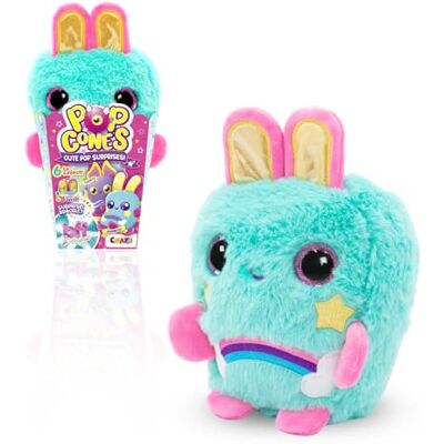 CRAZE PLUSH Pop Cones Rainbow – Parfymerat Gosedjur med Ananasarom och BFF-Armband – Surpriseleksak för Barn med Stora Ögon från 3 år CRAZE PLUSH Pop Cones Rainbow – Parfymerat Gosedjur med Ananasarom och BFF-Armband – Surpriseleksak för Barn med Stora Ögon från 3 år