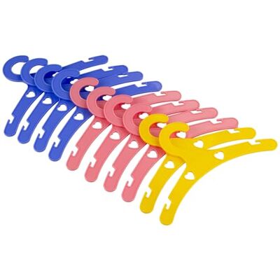 Heless 50778 – färgglada dockklädhängare, 10 stycken, ca 18 x 8 cm, tillbehör till dockgarderoben Heless 50778 – färgglada dockklädhängare, 10 stycken, ca 18 x 8 cm, tillbehör till dockgarderoben