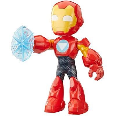 Marvel Iron Man and His Awesome Friends, extra stor Iron Man-actionfigur, superhjälteleksaker på 22,8 cm för barn, från 3 år Marvel Iron Man and His Awesome Friends, extra stor Iron Man-actionfigur, superhjälteleksaker på 22,8 cm för barn, från 3 år
