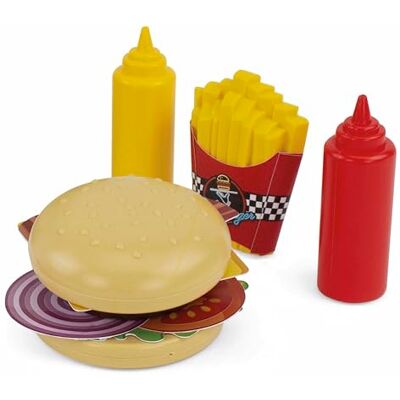 Chicos My First Stem Delicious Burger Hamburgare Imitation Hamburgare Lekset med 28 kreativa färgläggning & Klipp Från 3 år (83022) Chicos My First Stem Delicious Burger Hamburgare Imitation Hamburgare Lekset med 28 kreativa färgläggning & Klipp Från 3 år (83022)