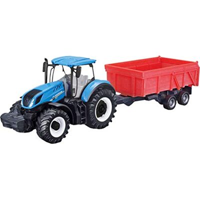Bburago B18-31658 10 cm New Holland T7.315 traktor + tippsläpvagn Bburago B18-31658 10 cm New Holland T7.315 traktor + tippsläpvagn