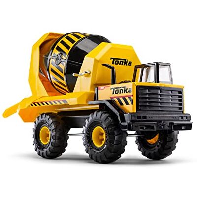 Tonka Steel Classic jättebetonblandare, , byggleksak för barn, leksaksfordon för kreativt spel, utveckling av motorfärdigheter, gåva för pojkar och flickor från 3 år Tonka Steel Classic jättebetonblandare, , byggleksak för barn, leksaksfordon för kreativt spel, utveckling av motorfärdigheter, gåva för pojkar och flickor från 3 år