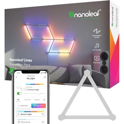 Nanoleaf tilläggspaket 3 ytterligare ljusramper Nanoleaf tilläggspaket 3 ytterligare ljusramper