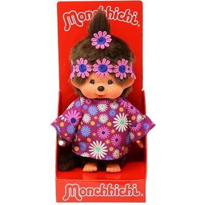 Magni Monchhichi Tjej i Plysch Flower Power - Plyschfigur Magni Monchhichi Tjej i Plysch Flower Power - Plyschfigur