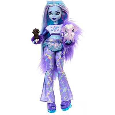 Monster High -docka, Abbey Bominable Yeti-modedocka med mammut som husdjur och temaaccessoarer, HNF64 Monster High -docka, Abbey Bominable Yeti-modedocka med mammut som husdjur och temaaccessoarer, HNF64