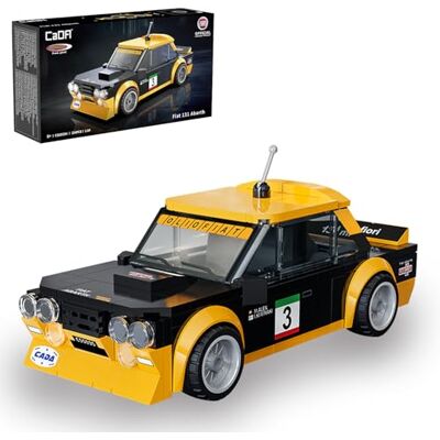 JAMARA 402921 CADA FIAT Abarth 131 1:24 svarta klossar klämbyggstenar bil modell racerbil sportbil byggsats leksak barn från 8 år presentidé JAMARA 402921 CADA FIAT Abarth 131 1:24 svarta klossar klämbyggstenar bil modell racerbil sportbil byggsats leksak barn från 8 år presentidé