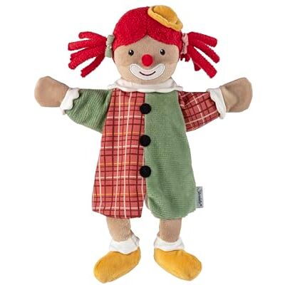 Sterntaler Handdocka clown, mjuk leksak för kasperle teater, att berätta historier och första rollspel, för flickor och pojkar Sterntaler Handdocka clown, mjuk leksak för kasperle teater, att berätta historier och första rollspel, för flickor och pojkar