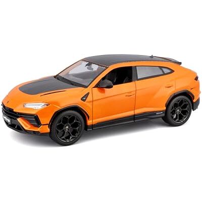 Maisto – Lamborghini Urus Performante, diecast-bil i skala 1:24, orange Samlarmodell av super-SUV med öppningsbara dörrar, svart tak, officiell licens, åldersrekommendation 14+ Maisto – Lamborghini Urus Performante, diecast-bil i skala 1:24, orange Samlarmodell av super-SUV med öppningsbara dörrar, svart tak, officiell licens, åldersrekommendation 14+