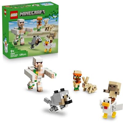 Lego Minecraft Ökenattack med hönsryttare – Byggleksak för pojkar och flickor från 9 år – Rörliga, klossbyggda minifigurer – Rumsdekoration till barnens spelrum – Present till gamers – 21592 Lego Minecraft Ökenattack med hönsryttare – Byggleksak för pojkar och flickor från 9 år – Rörliga, klossbyggda minifigurer – Rumsdekoration till barnens spelrum – Present till gamers – 21592