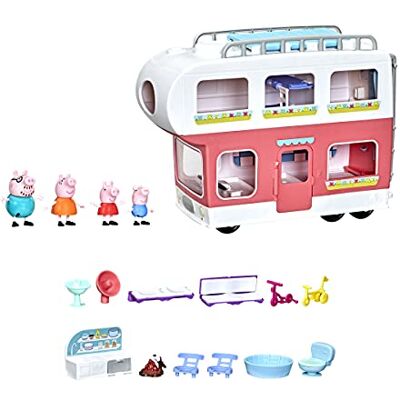 Peppa Pig Adventures, Family Motorhome Preschool Toy, Vehicle to RV Playset, Plays Sounds and Music, Ages 3 and up, 5.313 x 18.25 x 15 inches Peppa Pig Adventures, Family Motorhome Preschool Toy, Vehicle to RV Playset, Plays Sounds and Music, Ages 3 and up, 5.313 x 18.25 x 15 inches