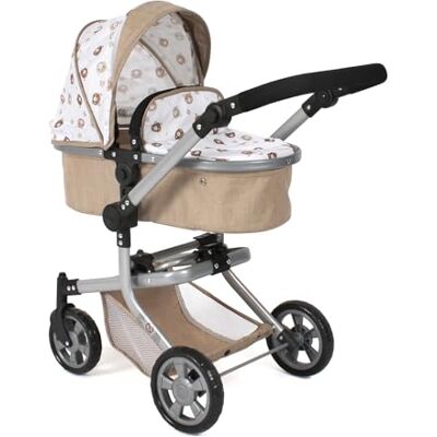 Bayer Chic 2000 – Dockvagn Mika, 2-i-1 kombidockvagn för barn från 4 till 8 år, barnvagn för dockor upp till 52 cm, björn beige Bayer Chic 2000 – Dockvagn Mika, 2-i-1 kombidockvagn för barn från 4 till 8 år, barnvagn för dockor upp till 52 cm, björn beige