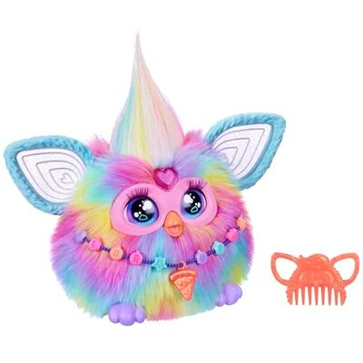 Furby Tie Dye, 15 st modeaccessoarer, interaktiva plyschleksaker för flickor och pojkar 6 år, röstaktiverad animatronik Furby Tie Dye, 15 st modeaccessoarer, interaktiva plyschleksaker för flickor och pojkar 6 år, röstaktiverad animatronik
