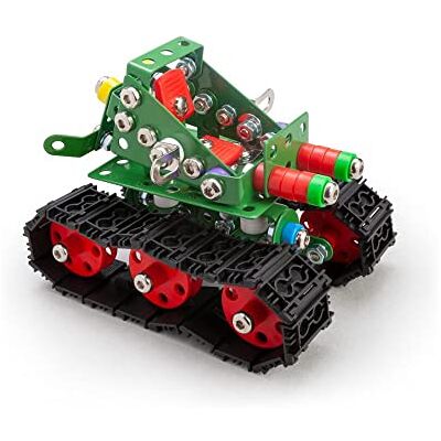 A ALEXANDER Constructor Tanky byggsats i metall 219 delar spårfordon att montera STEM-box från 8 år A ALEXANDER Constructor Tanky byggsats i metall 219 delar spårfordon att montera STEM-box från 8 år
