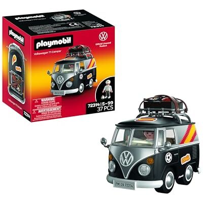Playmobil Volkswagen Volkswagen Volkswagen T1 Camper ESP Edition Kultiger Retro-Camper med sportutrustning, takräcke och klistermärkesark För barn från 4 år 72314 Playmobil Volkswagen Volkswagen Volkswagen T1 Camper ESP Edition Kultiger Retro-Camper med sportutrustning, takräcke och klistermärkesark För barn från 4 år 72314