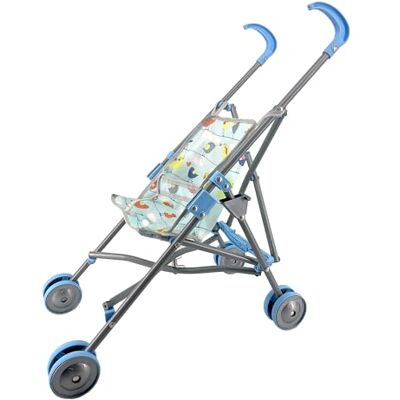 CLEMENT CLEMENTINE Barnvagn leksak för barn 103132BL blå tyg barnvagn baby barnbarn docka docka docka promenad 54 cm x 20 cm från 24 månader CLEMENT CLEMENTINE Barnvagn leksak för barn 103132BL blå tyg barnvagn baby barnbarn docka docka docka promenad 54 cm x 20 cm från 24 månader