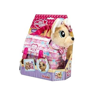 Simba Chi Chi Love Kawaii-pixel Chihuahua – plyschhund med pixelhjärta outfit och bärväska, sött gosedjur för barn, 20 cm, från 3 år Simba Chi Chi Love Kawaii-pixel Chihuahua – plyschhund med pixelhjärta outfit och bärväska, sött gosedjur för barn, 20 cm, från 3 år