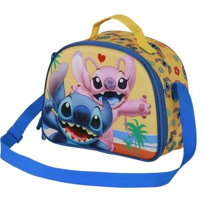Disney Unisex barn 3D lunchväska, blå lila och söm, Blå Lilo och Stitch Disney Unisex barn 3D lunchväska, blå lila och söm, Blå Lilo och Stitch