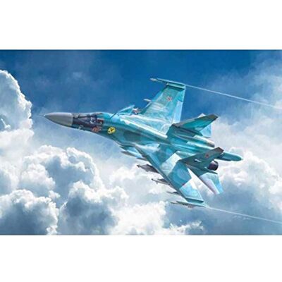 Italeri 1379 Su-27, Su-32, 1:72 SUKHOI SU-34 Fullback, inte målad, stor Italeri 1379 Su-27, Su-32, 1:72 SUKHOI SU-34 Fullback, inte målad, stor