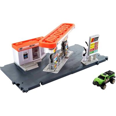 Matchbox Bensinstation leksaksset för bilar (Mattel GVY84) Matchbox Bensinstation leksaksset för bilar (Mattel GVY84)