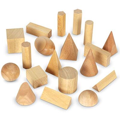 Learning Resources Trä Geometrisk Fasta Ämnen 19-Stycken Uppsättning Learning Resources Trä Geometrisk Fasta Ämnen 19-Stycken Uppsättning