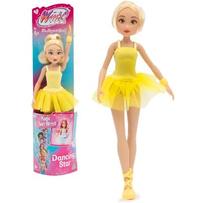 Winx Club Dansstjärna, 27 cm ledd docka med snodd handled för att vända sig, leksak för flickor och barn från 3 år Winx Club Dansstjärna, 27 cm ledd docka med snodd handled för att vända sig, leksak för flickor och barn från 3 år