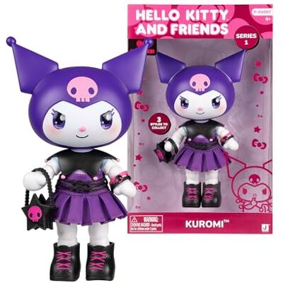 Hello Kitty Kuromi Premier docka 20 cm, 9 ledmärken, avtagbara kläder och tillbehör, för samlare, pojkar och flickor från 3 år Hello Kitty Kuromi Premier docka 20 cm, 9 ledmärken, avtagbara kläder och tillbehör, för samlare, pojkar och flickor från 3 år
