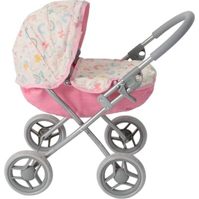 Bayer Chic 2000 – dockvagn Lilli, liten dockvagn för de yngsta dockmamman, fjärilar, rosa, 550-44 Bayer Chic 2000 – dockvagn Lilli, liten dockvagn för de yngsta dockmamman, fjärilar, rosa, 550-44