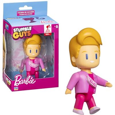 Bizak Stumble Guys X Barbie ledad actionfigur 11,5 cm, förpackning med 1, Ken exklusiv karaktär att samla, leksak för pojkar och flickor +8 år, (64110022) Bizak Stumble Guys X Barbie ledad actionfigur 11,5 cm, förpackning med 1, Ken exklusiv karaktär att samla, leksak för pojkar och flickor +8 år, (64110022)