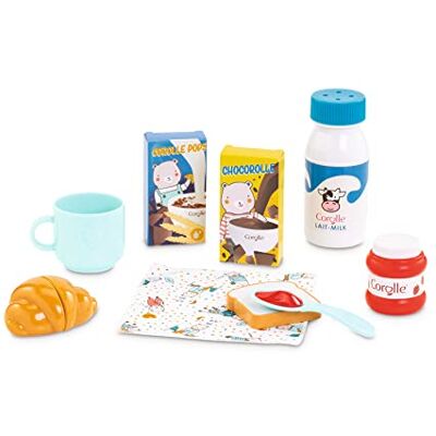 Corolle 9000141260 Docktillbehör Frukostset Frukostset med Kopp, Sked, Mat och fler Tillbehör, Passar Mon Grand Poupon 36 cm Dockor, Från 3 år Corolle 9000141260 Docktillbehör Frukostset Frukostset med Kopp, Sked, Mat och fler Tillbehör, Passar Mon Grand Poupon 36 cm Dockor, Från 3 år