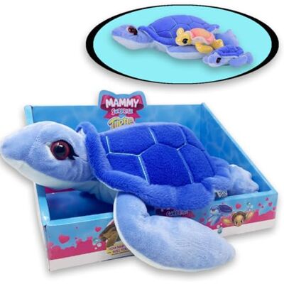 #sbabam Sbabam Mammy Surprise Turtle Big Size Blå, 30 cm plyschsköldpadda med Mini Mjuka Valpar, Plyschdockor Djur Leksak för Barn, Spel för Barn Tidningskiosk Sköldpadda Docka +3 år #sbabam Sbabam Mammy Surprise Turtle Big Size Blå, 30 cm plyschsköldpadda med Mini Mjuka Valpar, Plyschdockor Djur Leksak för Barn, Spel för Barn Tidningskiosk Sköldpadda Docka +3 år