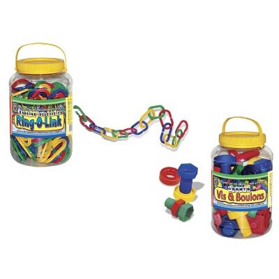 Créative Toys BSM-lot bygg-krossbara ringar + skruvar och bultar, CT9330/9133, flerfärgad Créative Toys BSM-lot bygg-krossbara ringar + skruvar och bultar, CT9330/9133, flerfärgad