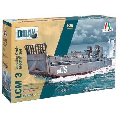 Italeri 6755 1:35 LCM 3 (landningshantverk mekaniserad) – modelltillverkning, byggsats, stativtillverkning, hantverk, hobby, limning, plastbyggsats, militär byggsats Italeri 6755 1:35 LCM 3 (landningshantverk mekaniserad) – modelltillverkning, byggsats, stativtillverkning, hantverk, hobby, limning, plastbyggsats, militär byggsats