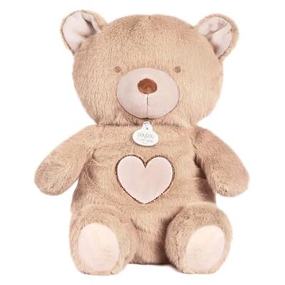 Doudou et Compagnie Andningsbart teddybjörn 28 cm lysande musikalisk plysch med andningsrörelse sömnhjälp och avkoppling blandad födelsegåva DC4684 Doudou et Compagnie Andningsbart teddybjörn 28 cm lysande musikalisk plysch med andningsrörelse sömnhjälp och avkoppling blandad födelsegåva DC4684