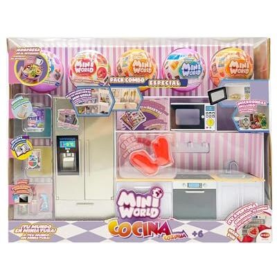Bizak Mini World Playset kök med 5 kulor, miniatyrköksset med detaljerade apparater och tillbehör, pojkar och flickor +6 år (64502007) Bizak Mini World Playset kök med 5 kulor, miniatyrköksset med detaljerade apparater och tillbehör, pojkar och flickor +6 år (64502007)