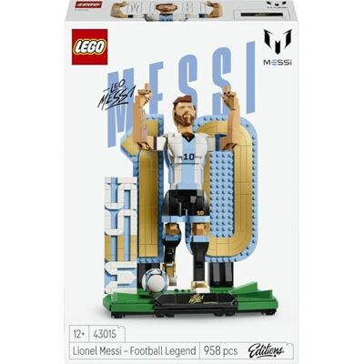 Lego Editions Lionel Messi – fotbollslegend 43015 Leksak för barn från 12 år, byggset och samlarobjekt, rumsdekoration, fotbollsprydnad, fanprodukt, present, 958 delar Lego Editions Lionel Messi – fotbollslegend 43015 Leksak för barn från 12 år, byggset och samlarobjekt, rumsdekoration, fotbollsprydnad, fanprodukt, present, 958 delar
