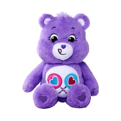 Simba 6305878005 – lyckobjörn, delar glädje björn, 35 cm, Care Bears plyschfigur, lila Simba 6305878005 – lyckobjörn, delar glädje björn, 35 cm, Care Bears plyschfigur, lila