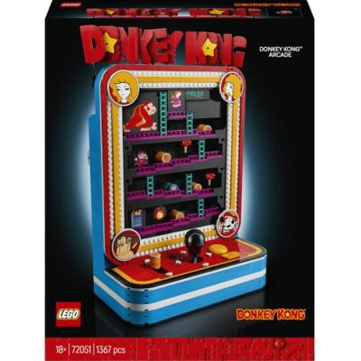 Lego Super Mario Donkey Kong arkadspel 72051 Byggsats för vuxna, retroinspirerad rumsdekoration för gamers, samlarobjekt och gaming merch, present, 1367 delar Lego Super Mario Donkey Kong arkadspel 72051 Byggsats för vuxna, retroinspirerad rumsdekoration för gamers, samlarobjekt och gaming merch, present, 1367 delar