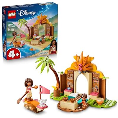 Lego Disney Vaiana Byhus & båt – Byggleksak från Vaiana för barn med figurerna Simea och Pua – Set med byggklossar för små barn – Presentidé för flickor och pojkar från 4 år – 43282 Lego Disney Vaiana Byhus & båt – Byggleksak från Vaiana för barn med figurerna Simea och Pua – Set med byggklossar för små barn – Presentidé för flickor och pojkar från 4 år – 43282