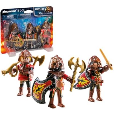 Playmobil 70672 Novelmore Knights Burnham Raiders 3 Figuruppsättning, för barn i åldrarna 4+ Playmobil 70672 Novelmore Knights Burnham Raiders 3 Figuruppsättning, för barn i åldrarna 4+