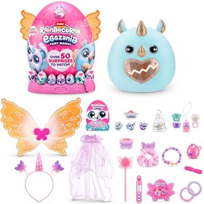 Rainbocorns Eggzania Fairy Mania, Series 1, Large (37,7 cm), (Rhino) ZURU, färg (Flossian), 92106A Rainbocorns Eggzania Fairy Mania, Series 1, Large (37,7 cm), (Rhino) ZURU, färg (Flossian), 92106A