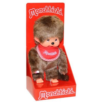 Sekiguchi MONCHHICHI*20 cm Jongen met slab Rood Sekiguchi MONCHHICHI*20 cm Jongen met slab Rood