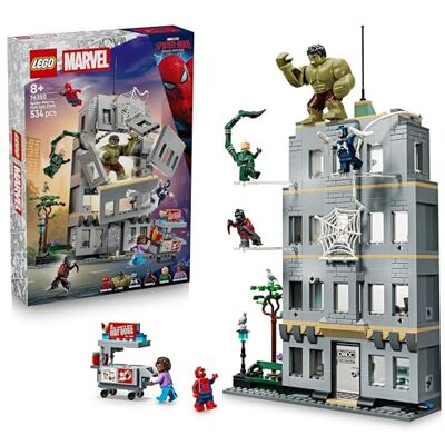 Lego Marvel Episk sammandrabbning med Spider-Man mot Hulk – Byggleksak med superhjältar – Actionfigurer av Spider-Man, Tarantella, Scorpion, Boomerang och Hulk – Present till barn från 8 år – 76350 Lego Marvel Episk sammandrabbning med Spider-Man mot Hulk – Byggleksak med superhjältar – Actionfigurer av Spider-Man, Tarantella, Scorpion, Boomerang och Hulk – Present till barn från 8 år – 76350