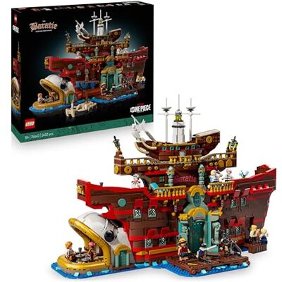 Lego ONE PIECE Den flytande restaurangen Baratie, Present till animeälskare och fans av Netflix live action-serie, Byggsats för vuxna fans av piratbåtsäventyr 75640 Lego ONE PIECE Den flytande restaurangen Baratie, Present till animeälskare och fans av Netflix live action-serie, Byggsats för vuxna fans av piratbåtsäventyr 75640