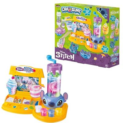 Lexibook , Disney Stitch, Studio för slime-tillverkning, vit rosa blå gul, CRSLIM51D Lexibook , Disney Stitch, Studio för slime-tillverkning, vit rosa blå gul, CRSLIM51D