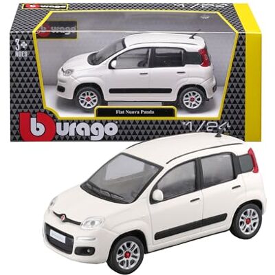 Bburago Fiat Panda Verklighetstrogen modellbil i skala 1:24, Officiell Fiat-licens, Rekommenderas från 3 år Bburago Fiat Panda Verklighetstrogen modellbil i skala 1:24, Officiell Fiat-licens, Rekommenderas från 3 år