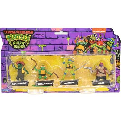 Mutant Krigssköldpaddor Ninja Movie Leonardo Mike Bebop Leath Mini 4pack Mutant Krigssköldpaddor Ninja Movie Leonardo Mike Bebop Leath Mini 4pack