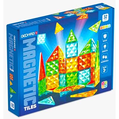 Geomag Magnetic Tiles Gems 32 Geomag Magnetic Tiles Gems 32